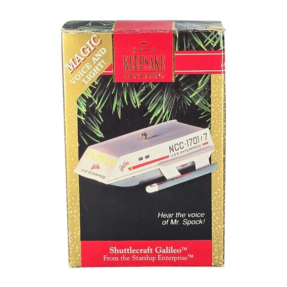 Vintage 1992 Hallmark Keepsake Star Trek Shuttlecraft Galileo Christmas Ornament - Picture 1 of 16